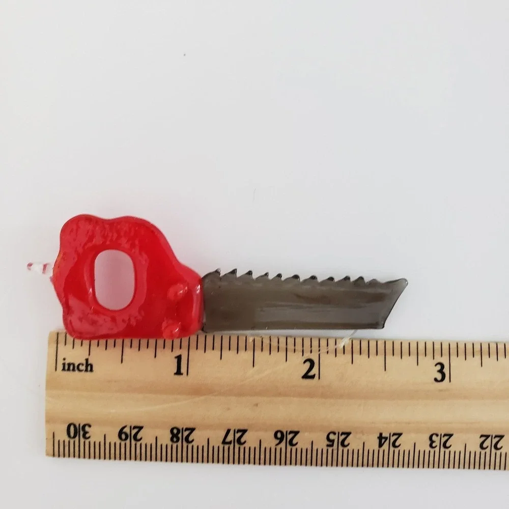Vtg Miniature Lot Of Glass Tool Ornaments Drill Wrench Saw Hammer Screwdriver